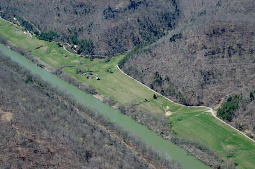 farm for sale on kentucky river looking down river