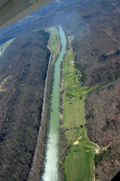 farm for sale on kentucky river looking down river